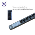 German Standard 1U 32A 20Way Transparent lid terminal box PDU For Network Cabinet